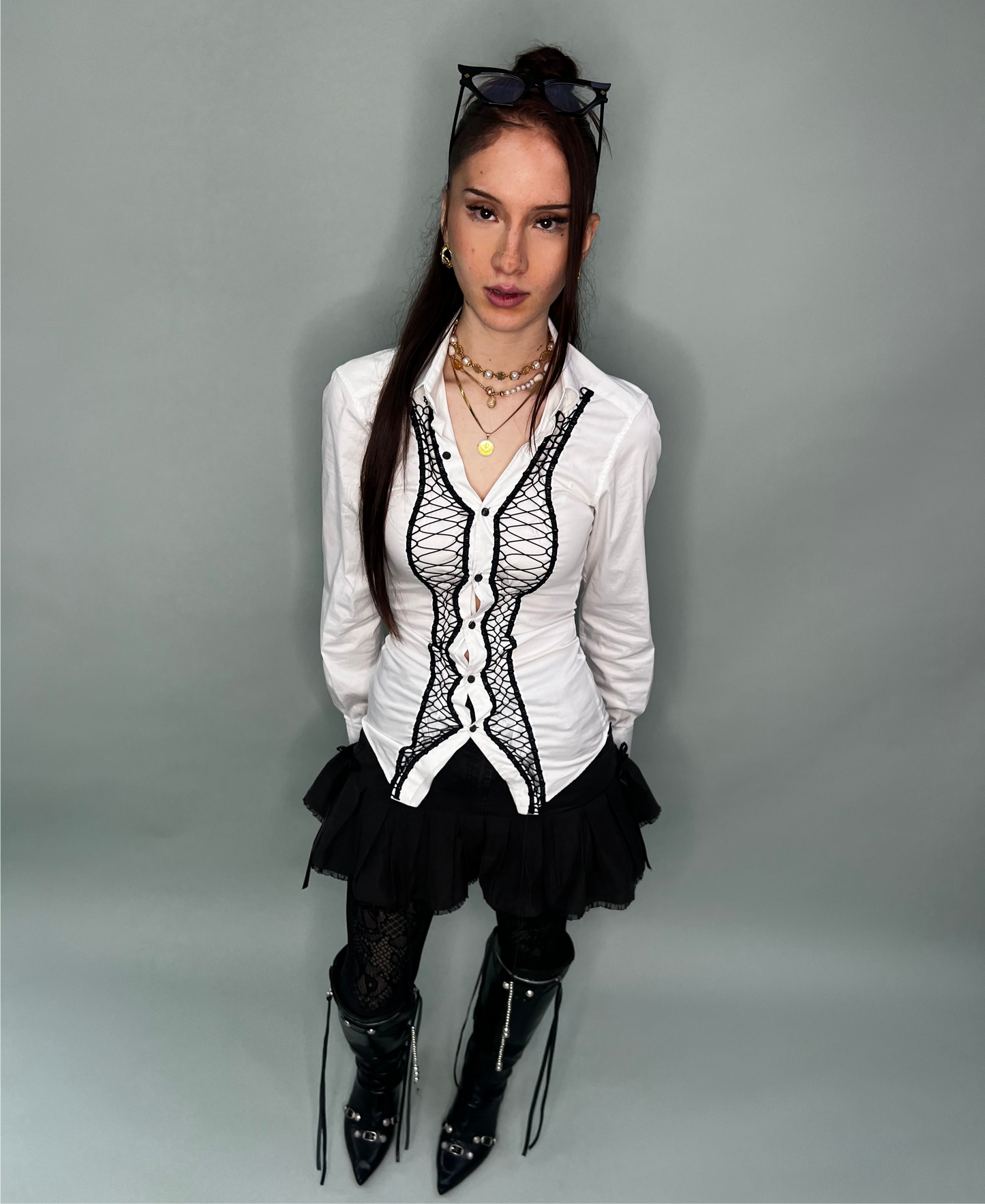 COQUETTE LACED CHEMISIER