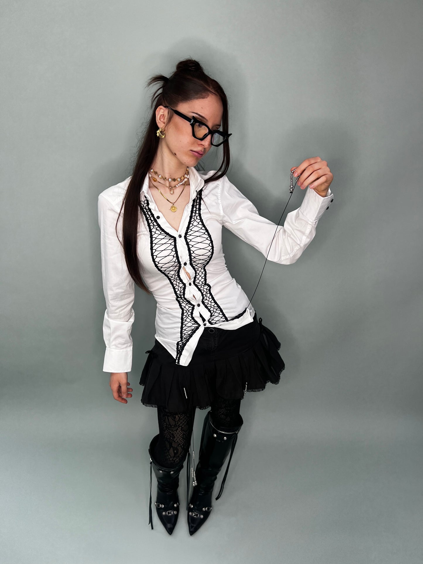 COQUETTE LACED CHEMISIER