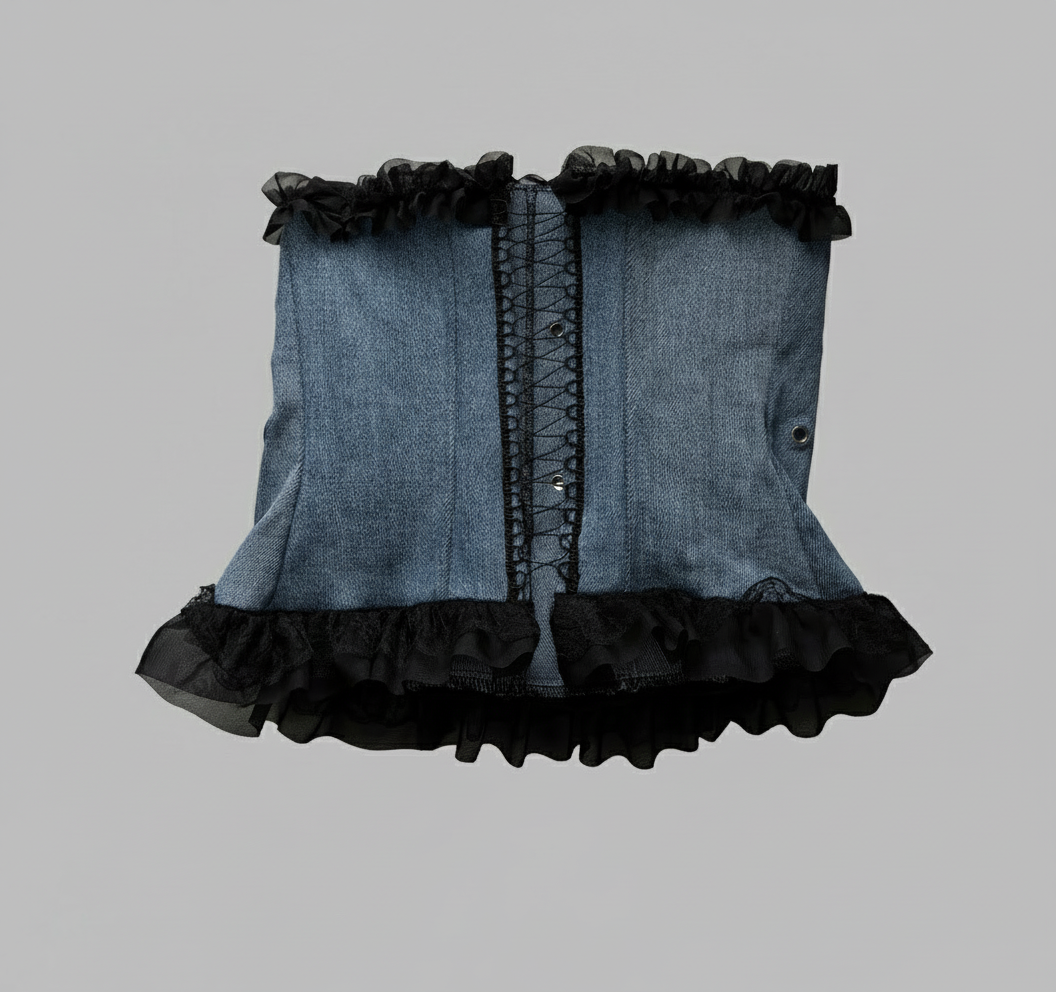 EYELET JEANS CORSET